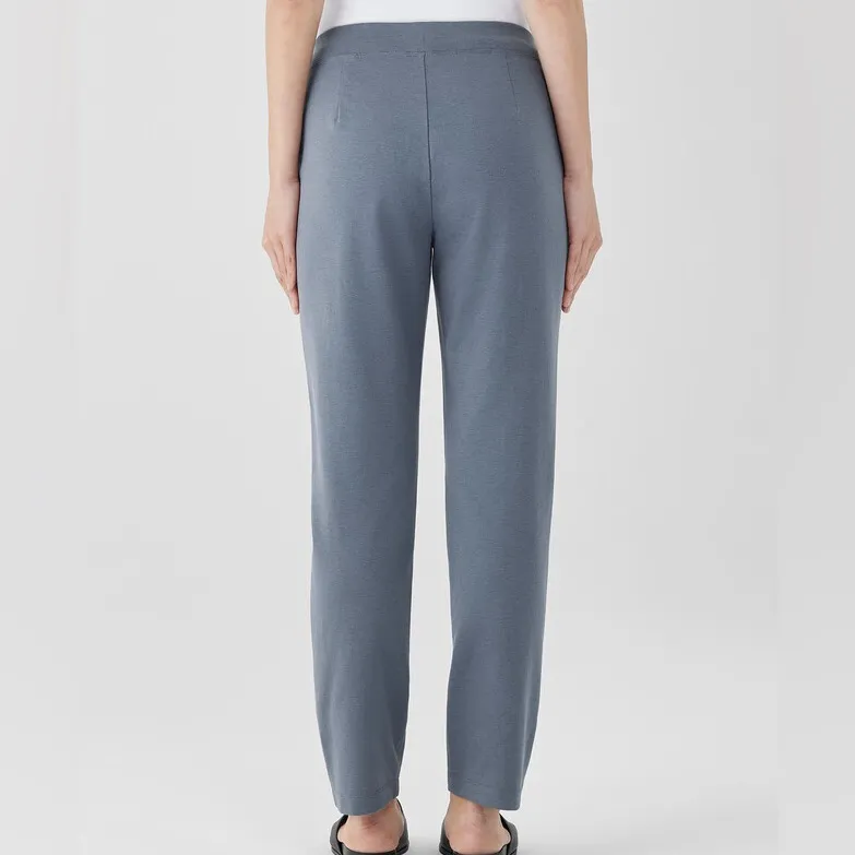 Eileen Fisher Washable Crepe Stretch Pant size large color steel - Image 2