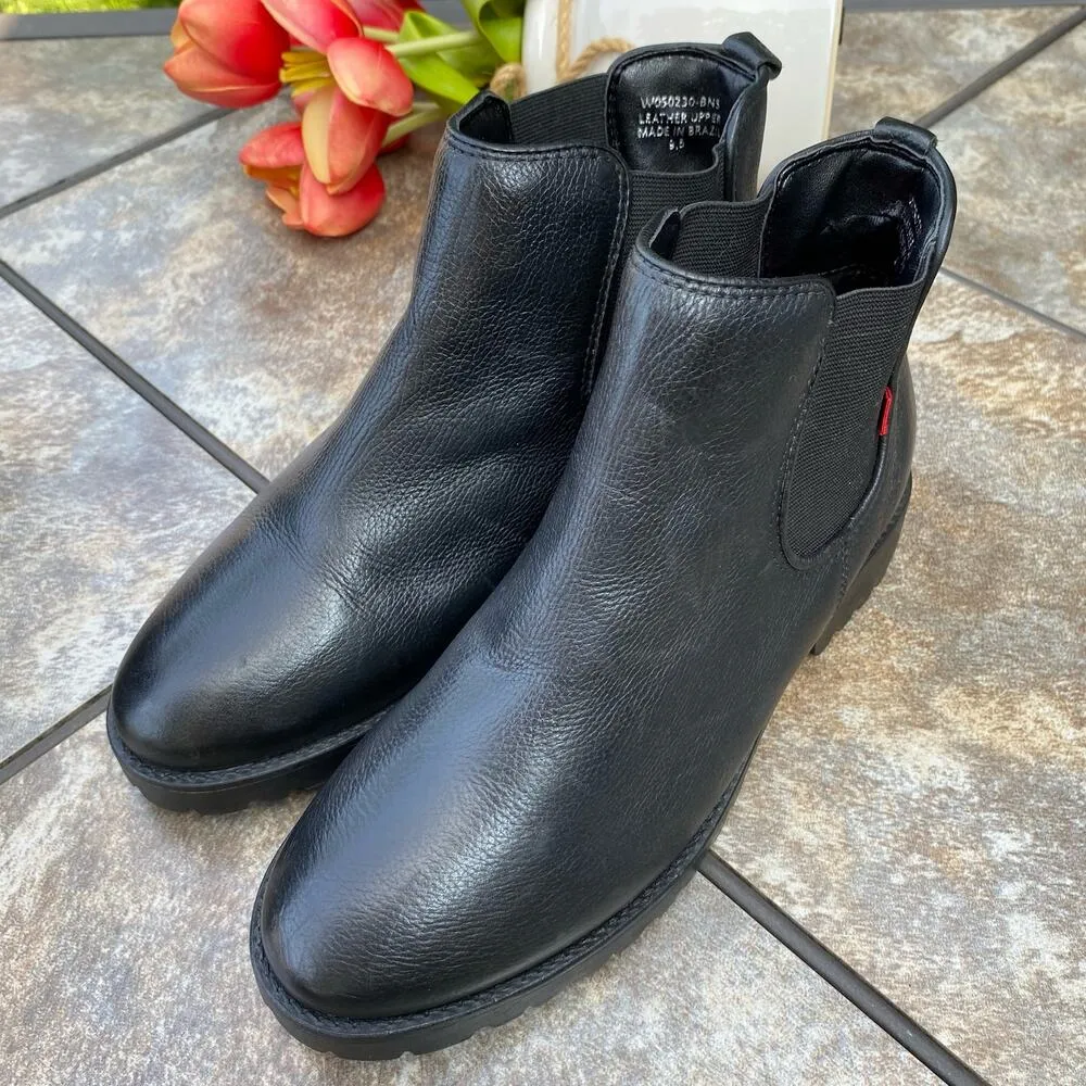 NEW Marc Joseph Black Leather Ave of Americas Chukka Ankle Bootie Size 9.5 Women - Image 3