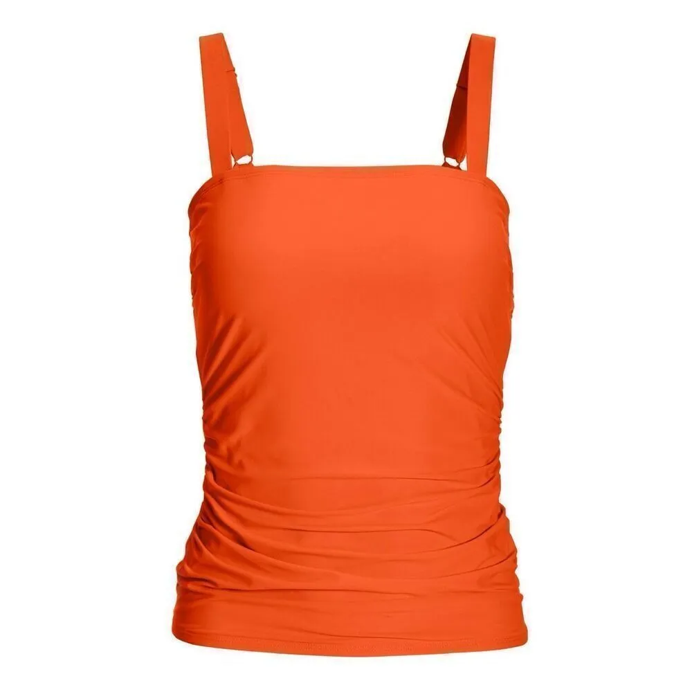 New. Carmen Marc Valvo orange tankini. M-top/L-bottom. Retails $169 - Image 15