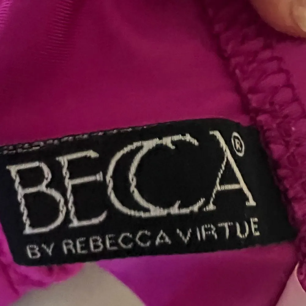 Becca Swim One Shoulder Pink Bikini Set - Image 10