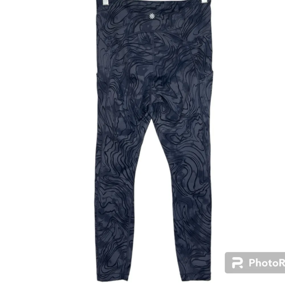 Athleta Ultimate Stash Pocket 7/8 Tight High Rise Printed Leggings Size Small - Image 4