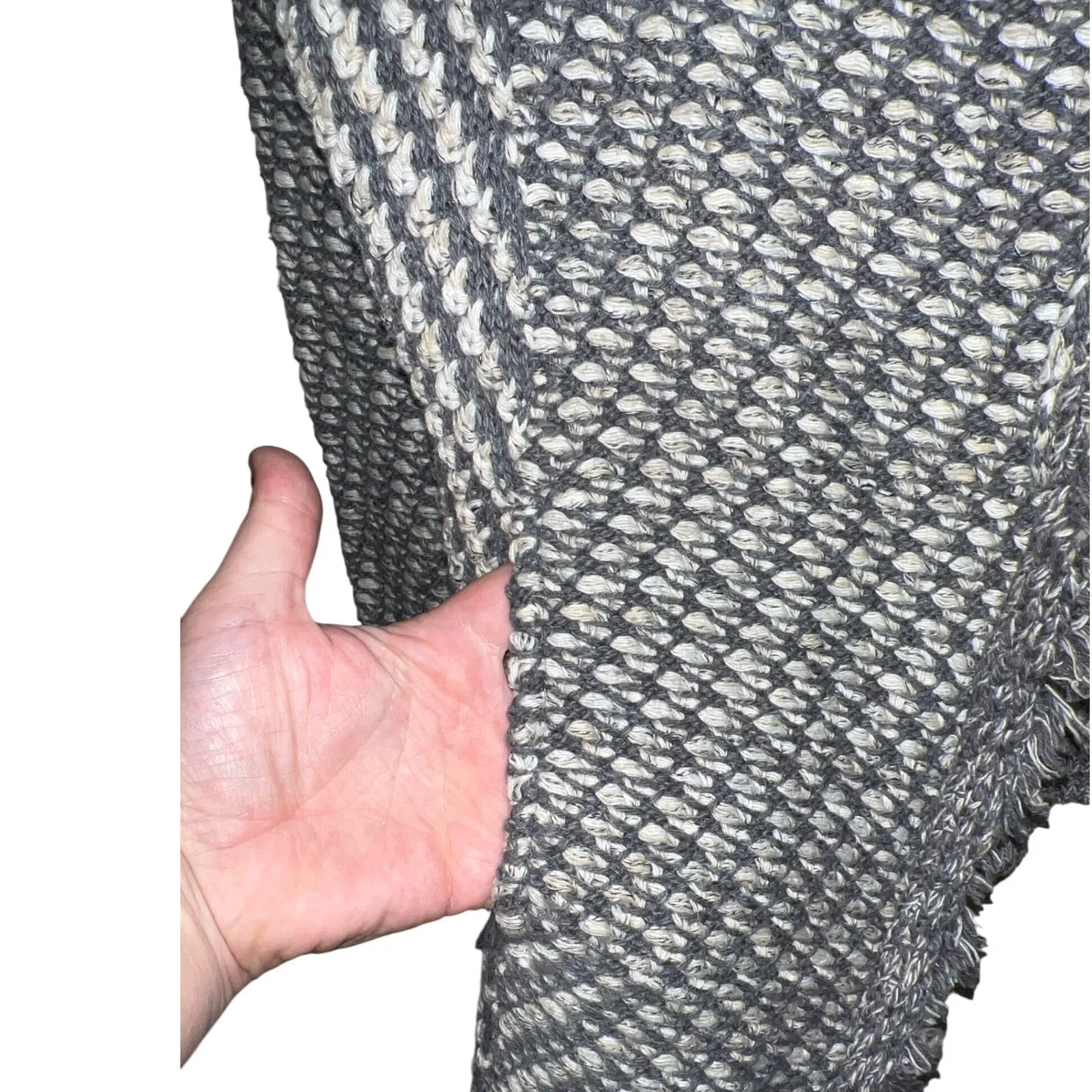 Anthropologie Angel of the North Tipperary Knit‎ Sweater Jacket Gray Small EUC - Image 4