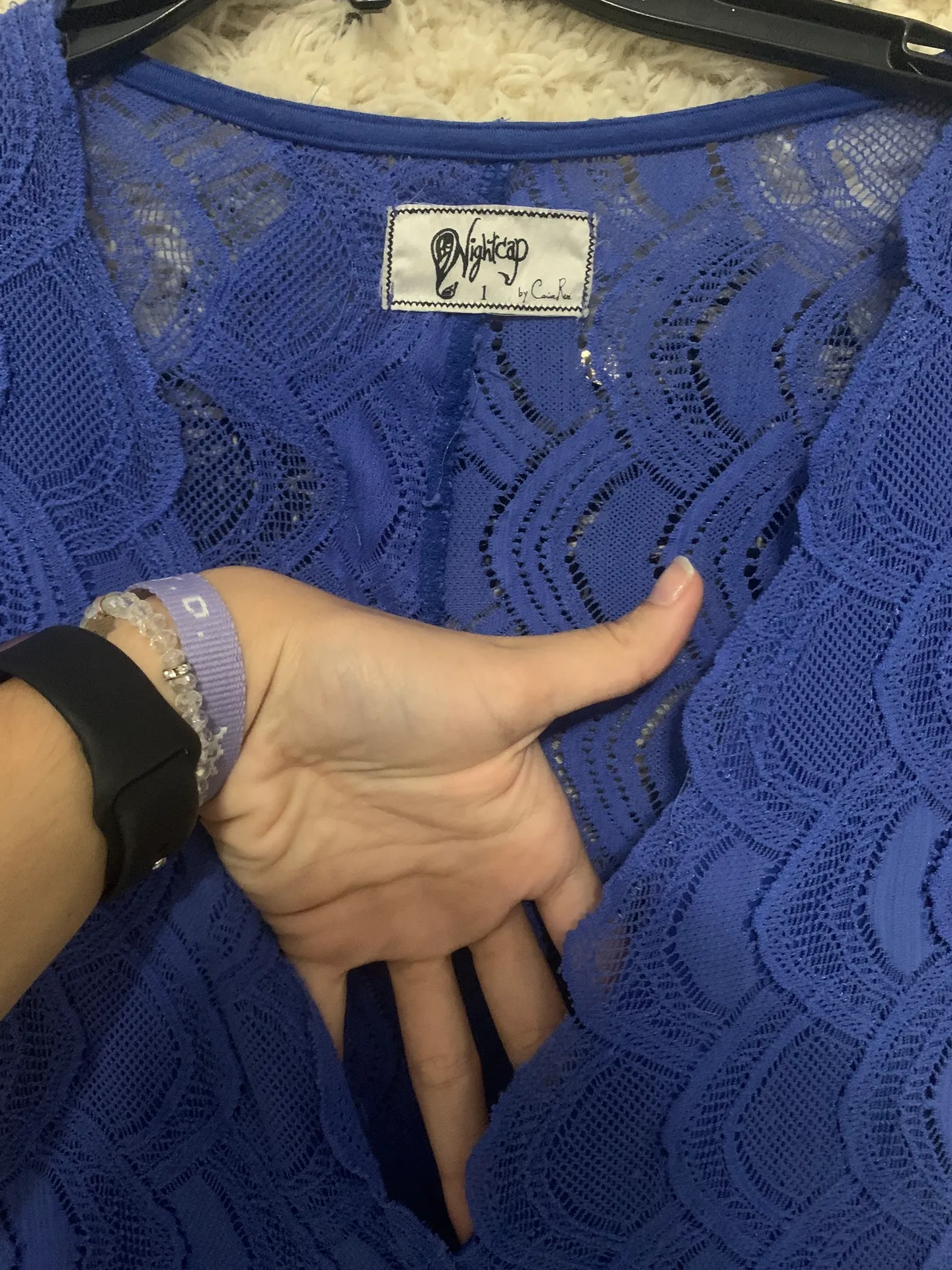 Blue Lace Dress - Image 3