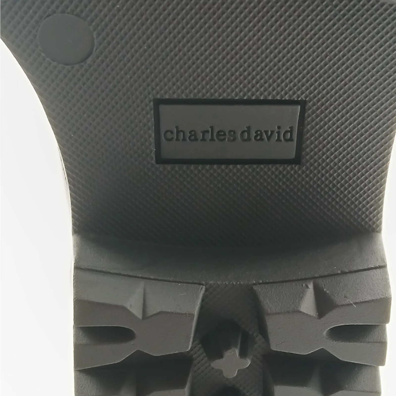 Charles David Remy Combat Boots Womens 7 Brown Moto Lug Sole Low Platform Biker - Image 9