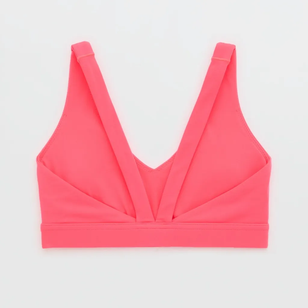OFFLINE By Aerie Real Me Open Back Sports Bra in Tropadelic Pink Women’s Size XL - Image 4