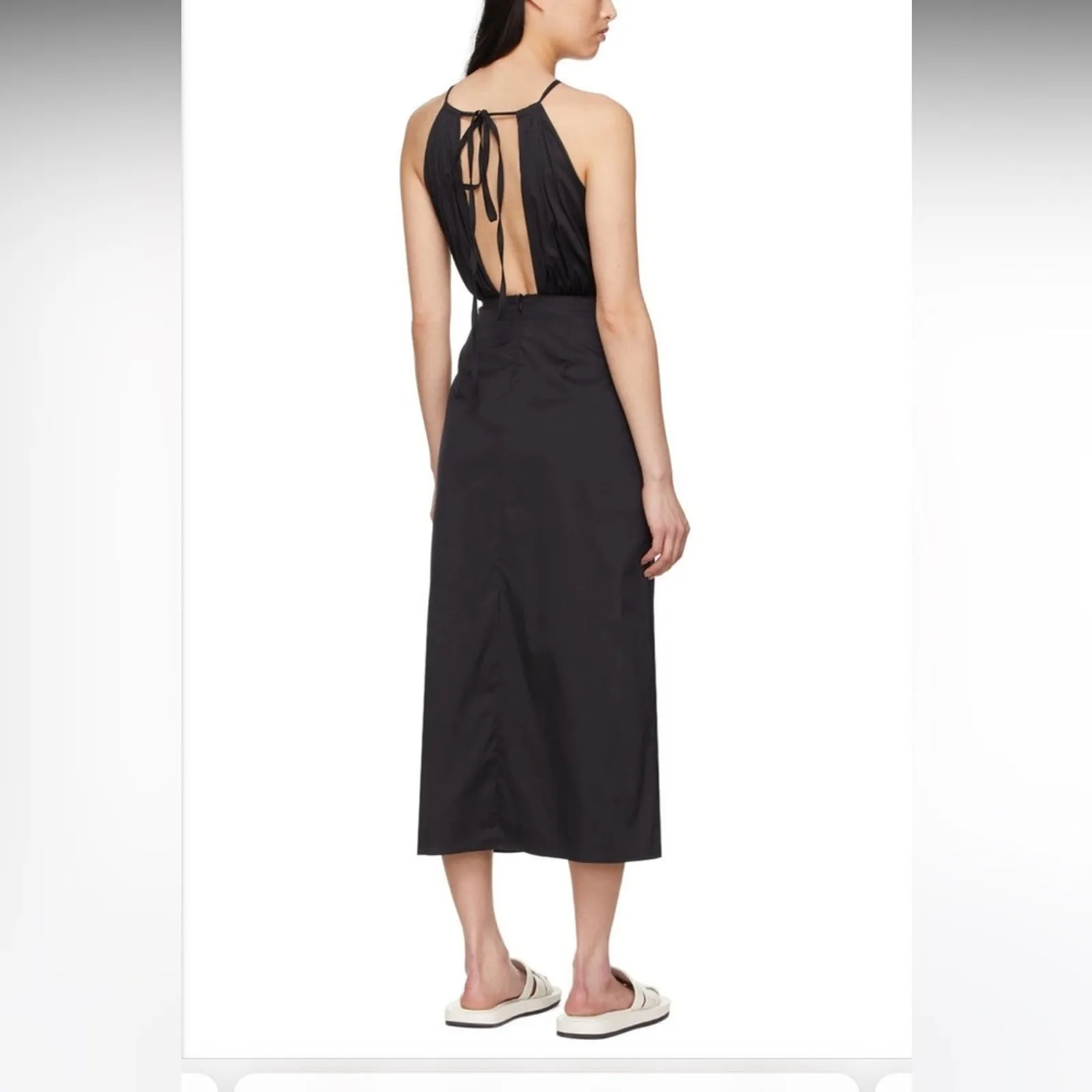 BONDI BORN Black Camille Midi Dress medium - Image 2