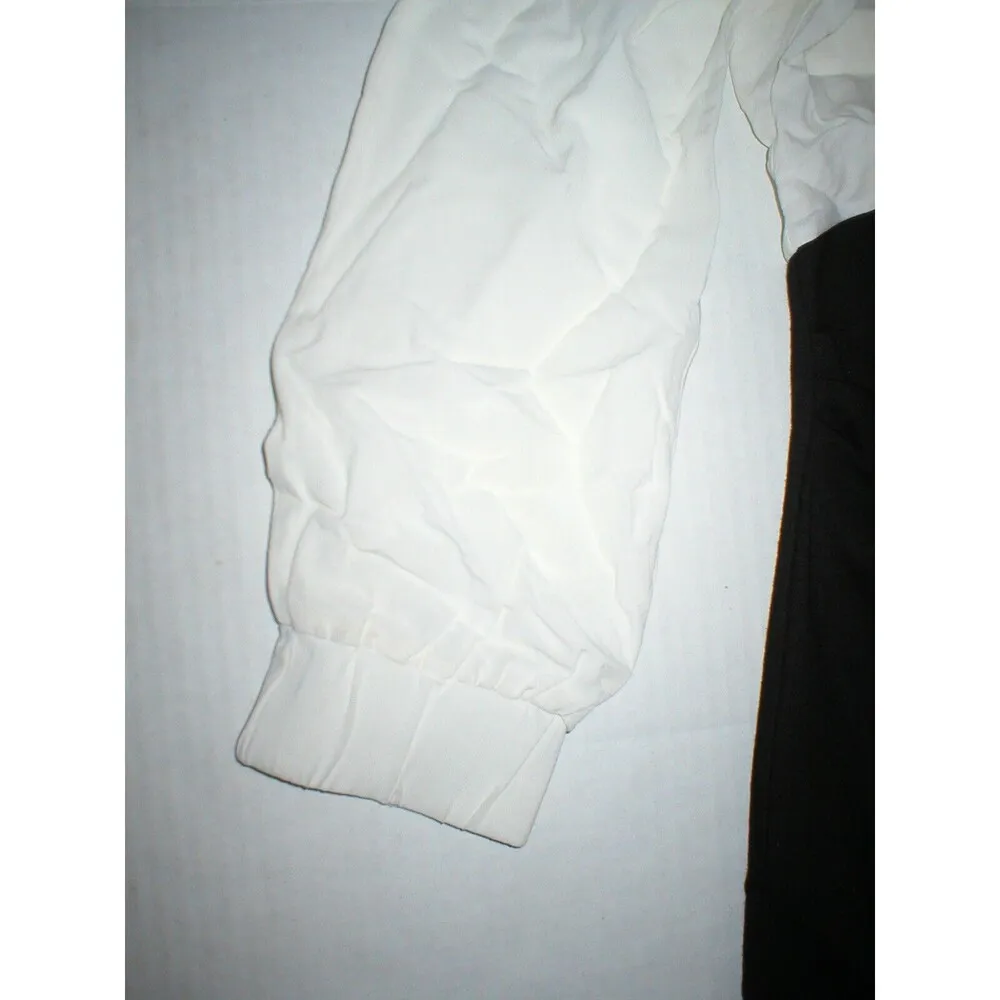 New Womens NWT 4 Designer Armani Jeans AJ White Black Italy S Dress 40 Col Block - Image 5