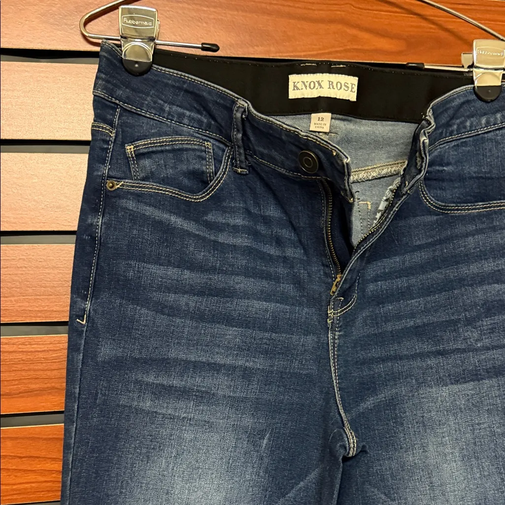 Knox Rose Dark Blue Denim Pants - Image 6