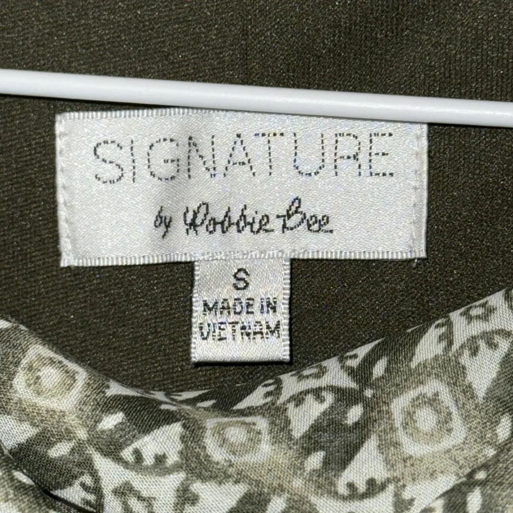 Robbie Bee Sleeveless Tie Neck Tiered Babydoll Dress Green Women’s S Small - Image 8