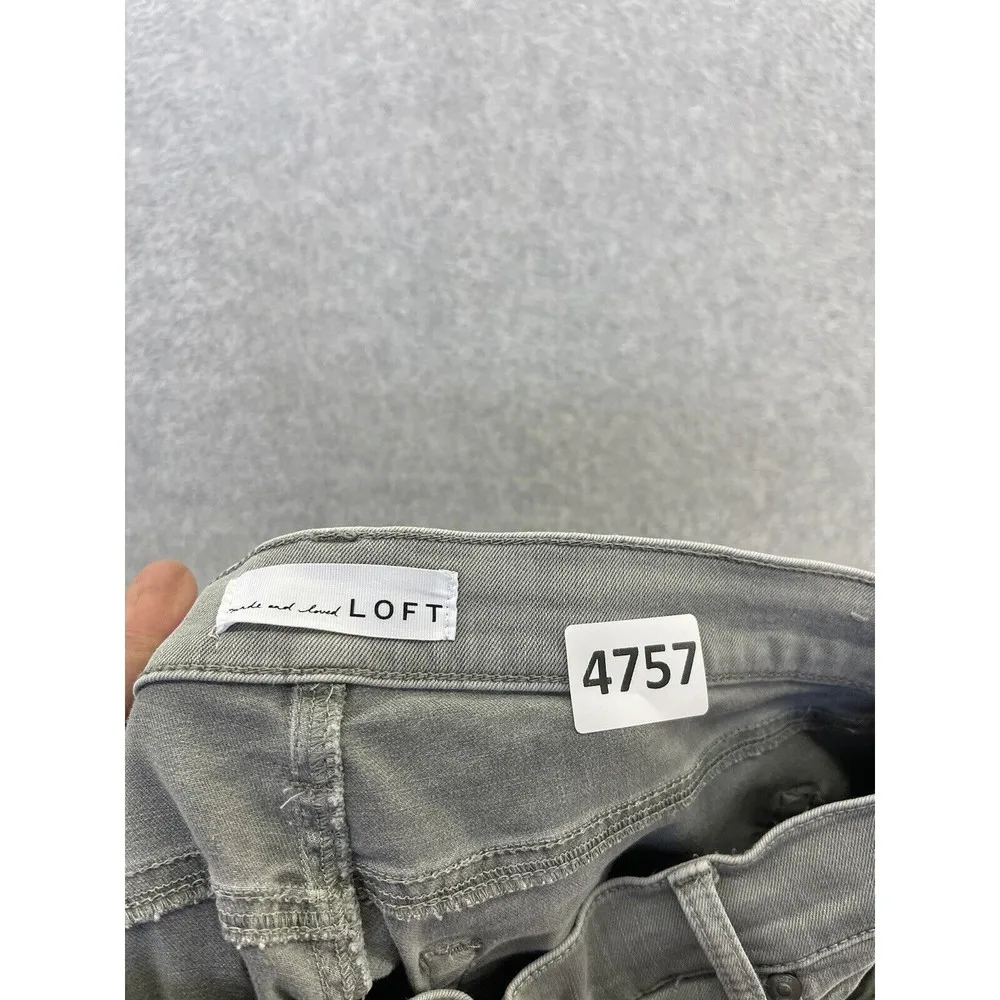 LOFT Ann Taylor Womens Jeans Sage Green Modern Skinny Crop Size 8 - Image 5