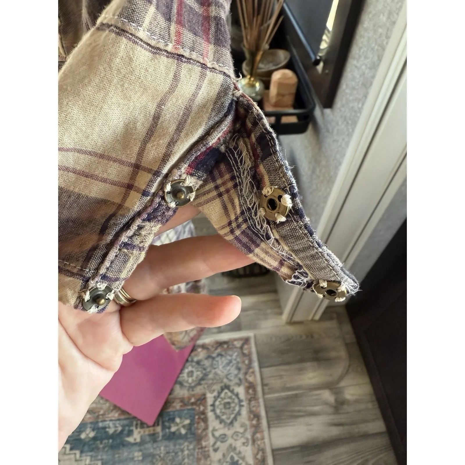 Magnolia Pearl Patchwork Helenia Dress ~ Madras Blue - Image 8