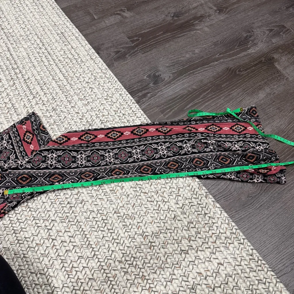 Full Tilt Red and Black "Hippie" Flare Pants - Image 6