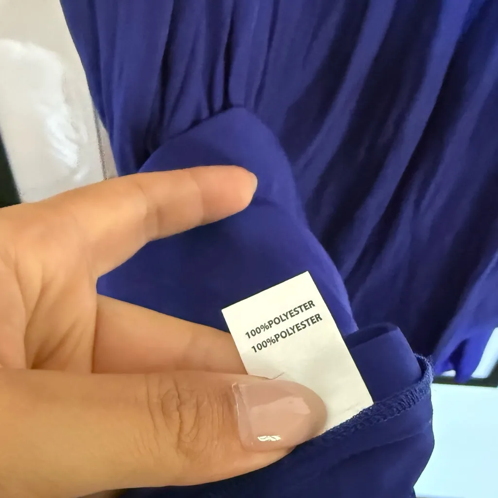 Ramy Brook Royal Blue High Low Dress - Image 4