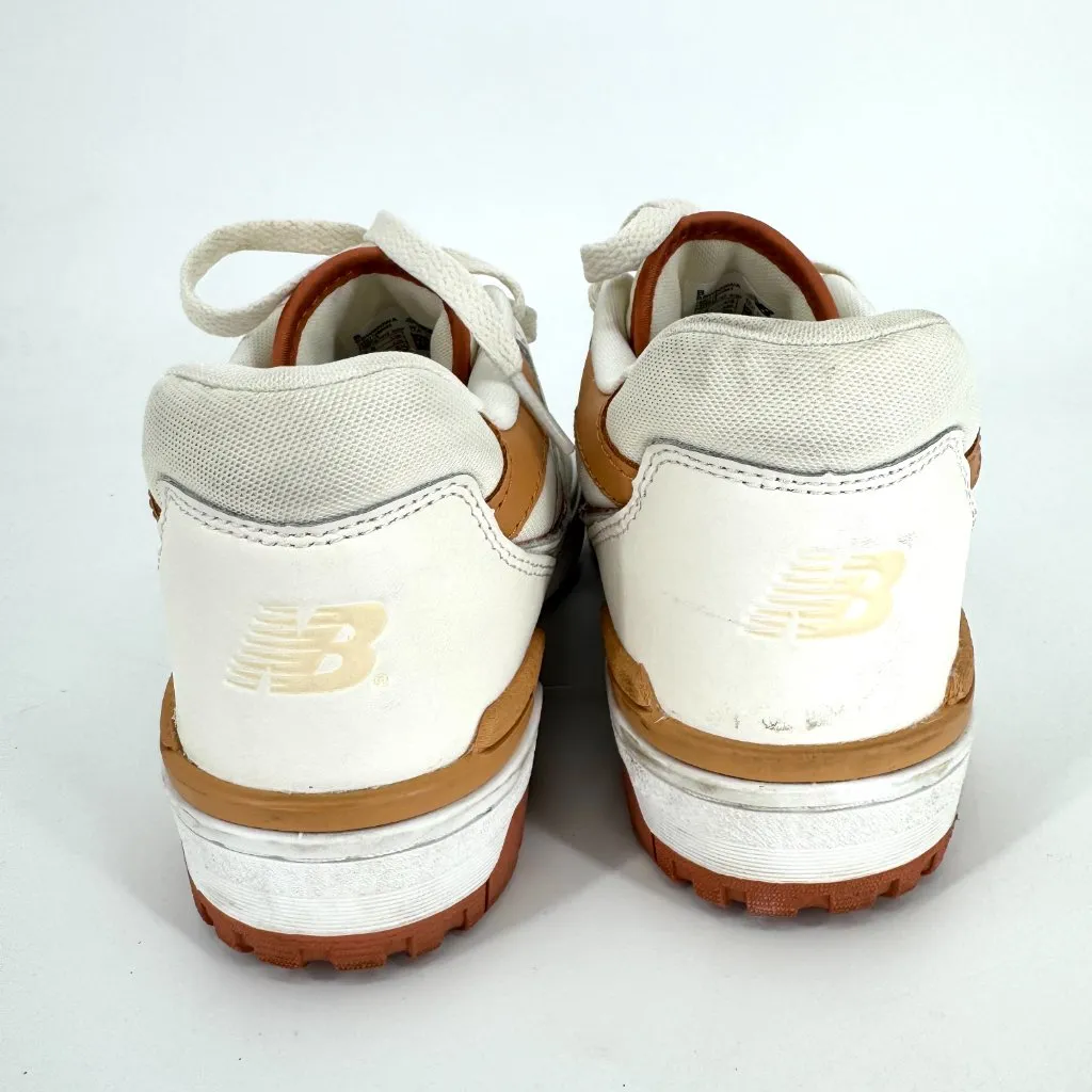 New Balance 550 Au Lait Sneakers Beige Burnt Orange Size 7.5 - Image 4