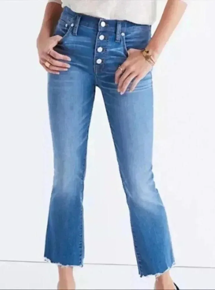 Madewell Cali Demi Boot Chewed Hem Jeans - Image 3