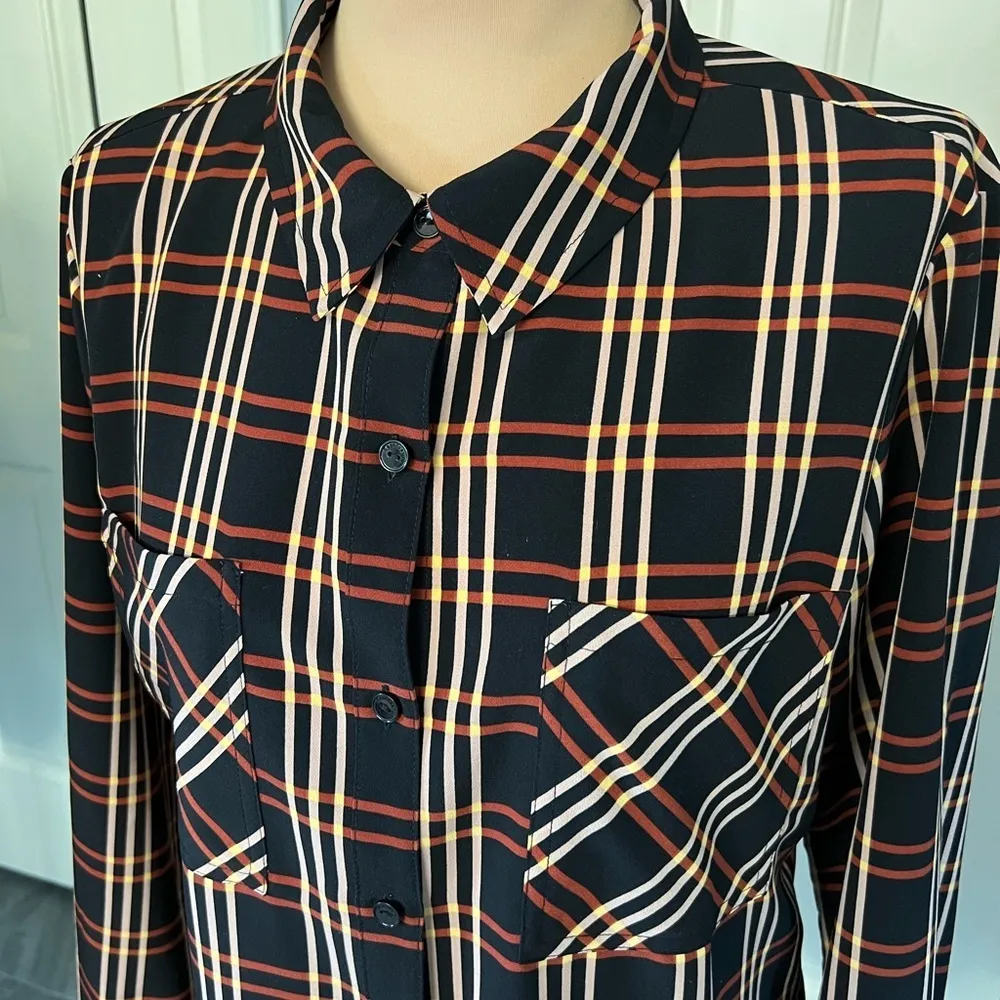 Sanctuary  Plaid‎ Button Up Blouse - Image 2
