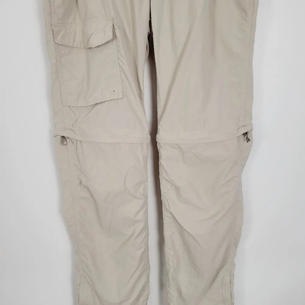 Columbia Khaki Nylon Convertible Rip Stop Outdoor Hiking Tactical Pants - Image 3