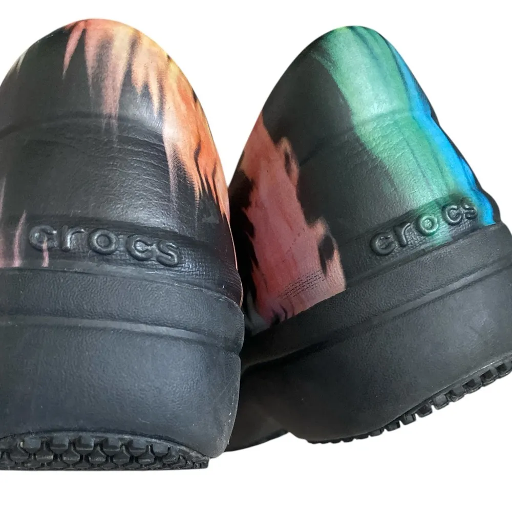 Crocs Women's Neria Pro II Clogs, Slip Resistant Work Shoes Sz 6W - Image 4