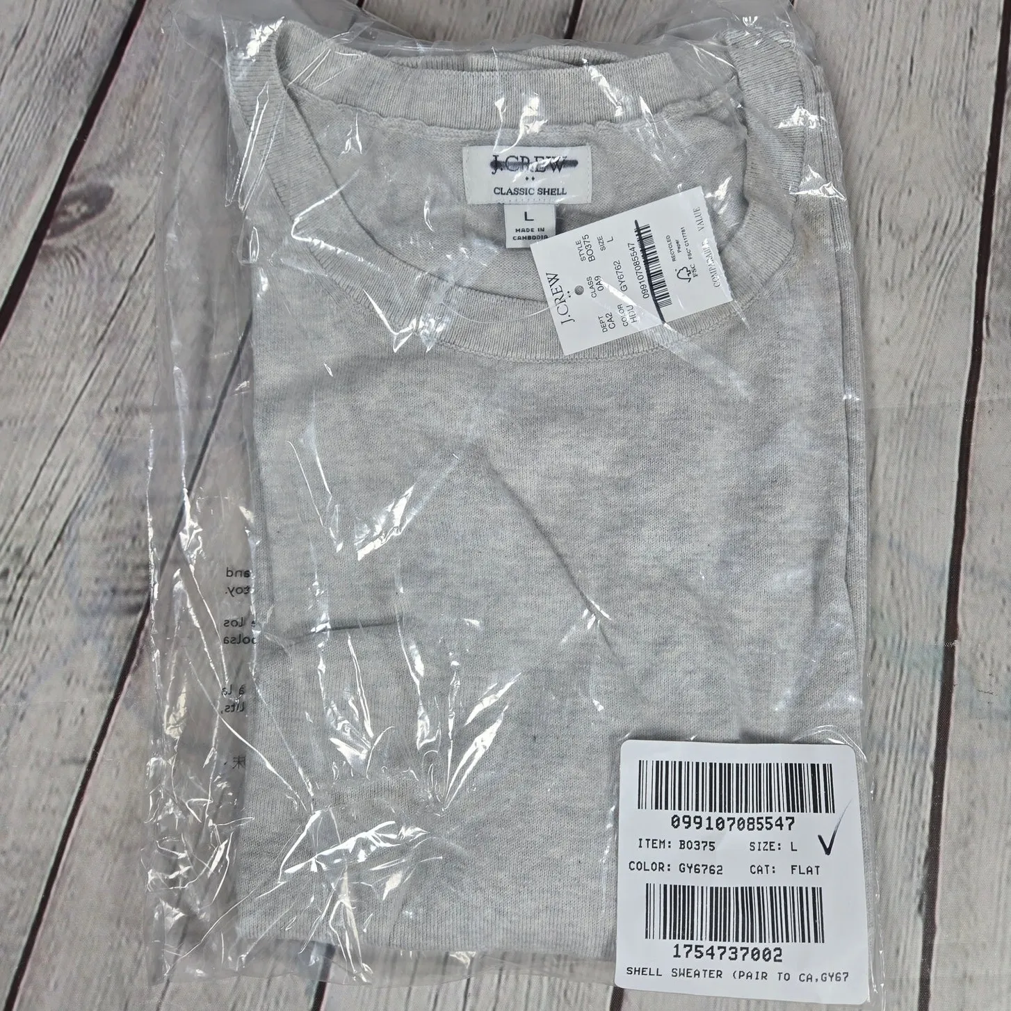 J. Crew Factory Sweater shell Vest in Heather Dusk L BO375‎ Gray Size XL - Image 9