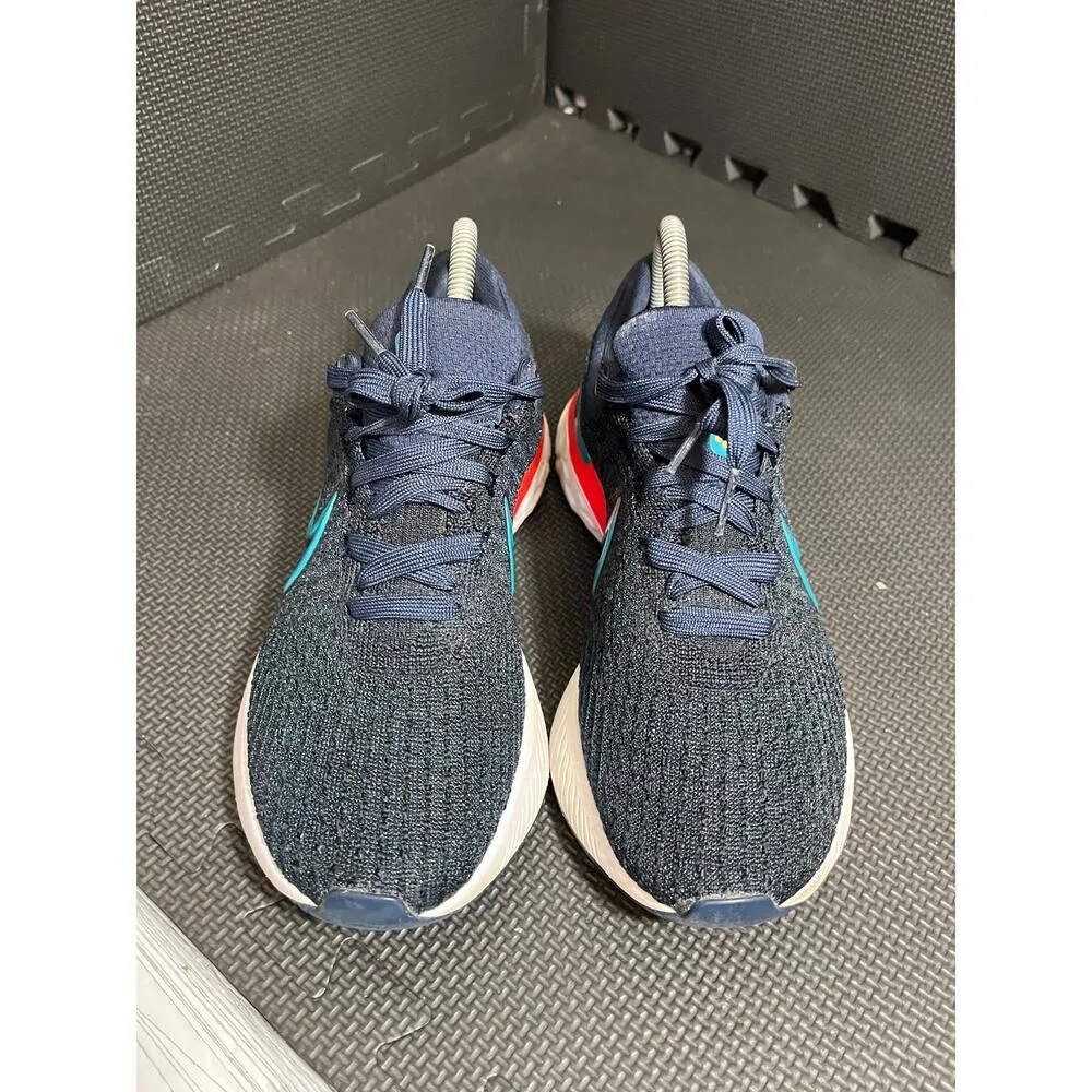 Nike React Infinity Run Flyknit 3 College Navy Metallic Silver Mens 6.5 Womens 8 - Image 2