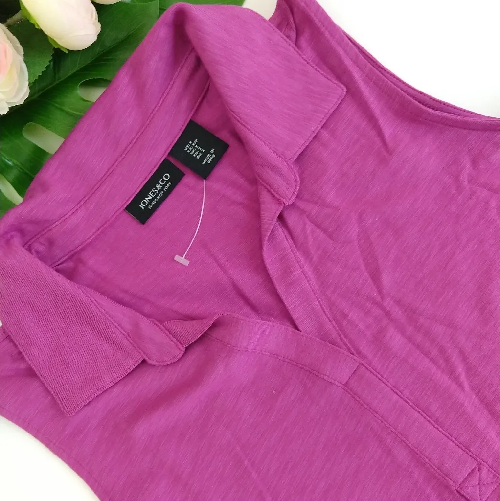 Jones & Co  Womens Pink Shirt Size Small - Image 2