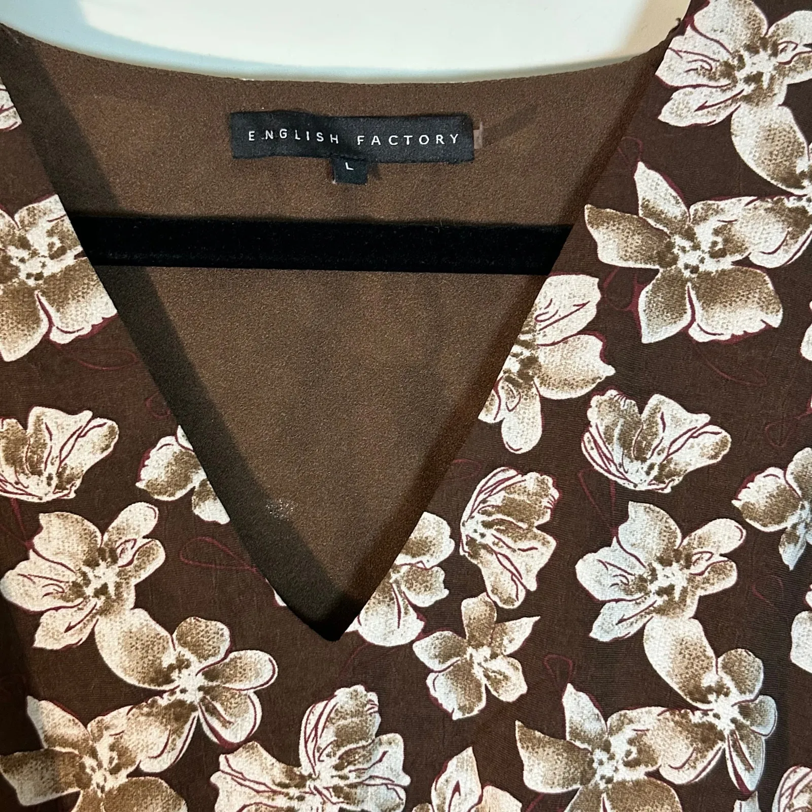 English Factory Crinked Floral Puff Sleeve Maxi Dress - Image 6