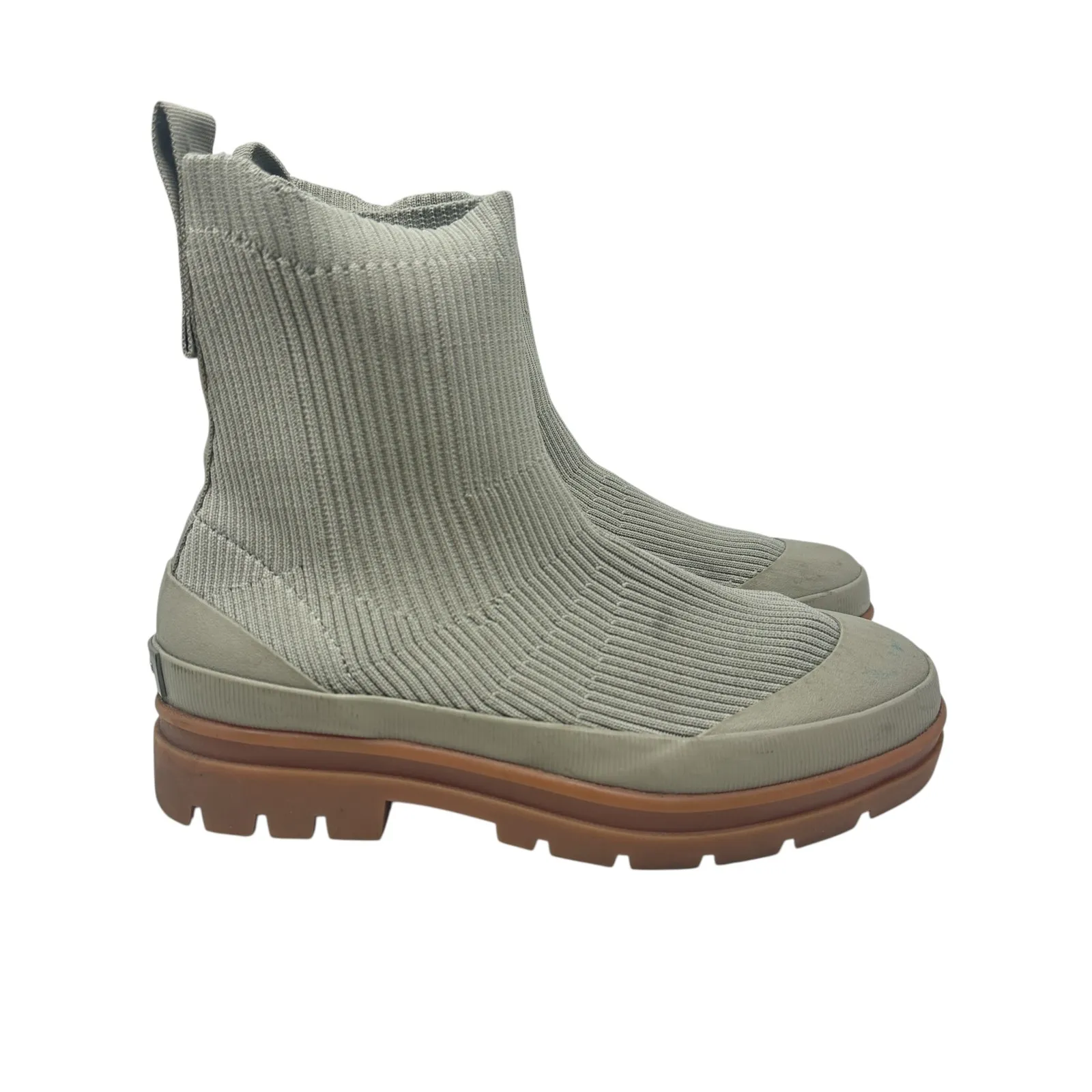 Everlane The Utility Boot in ReKnit Stretch Knit Lug Sole Ankle Gray Size‎ US 7 - Image 8