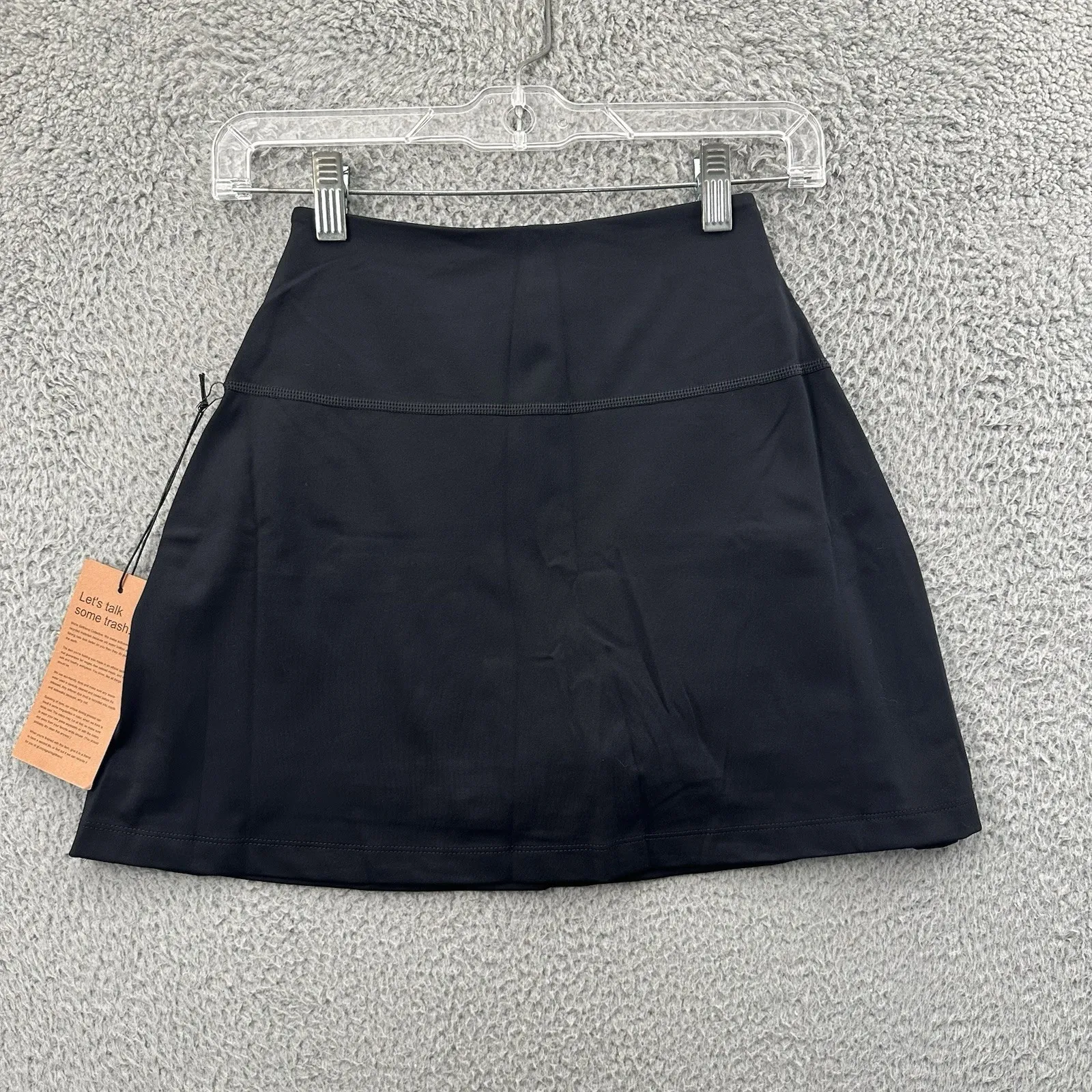 NWT‎ Girlfriend Collective Skirt Skort Black Athletic Athleisure Tennis Women XS - Image 2