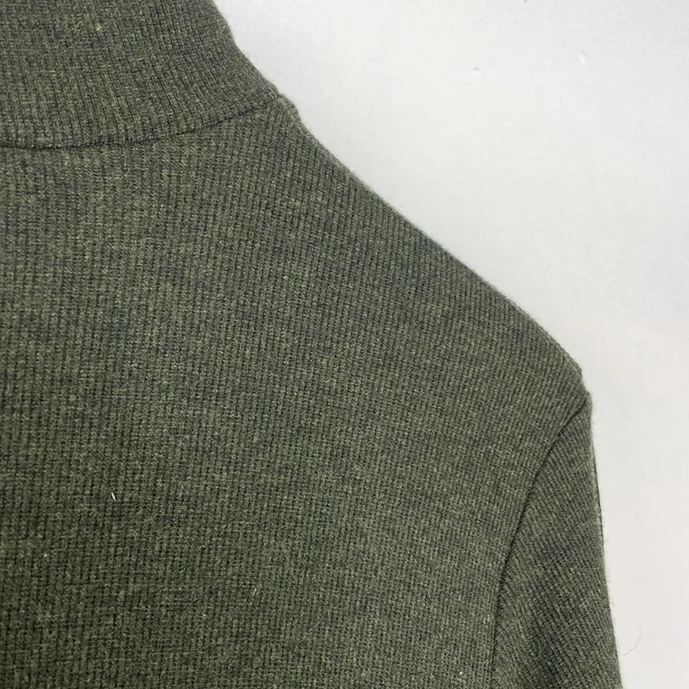 Tkees The Super Rib Turtleneck Maxi Dress long sleeve size Small Green - Image 8