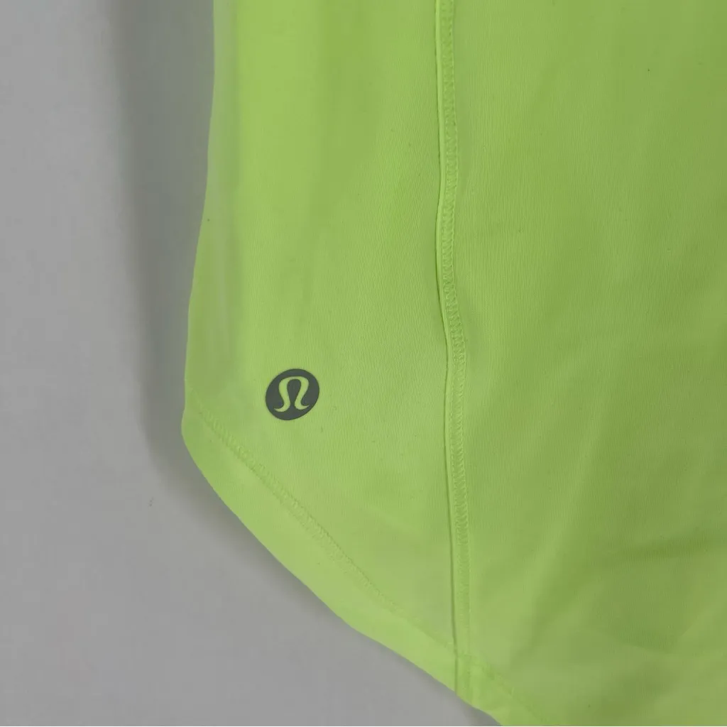 Lululemon Sculpt Tank Top Mesh Sleeveless Back Cutout High Low Hem Neon NWT 4 - Image 12