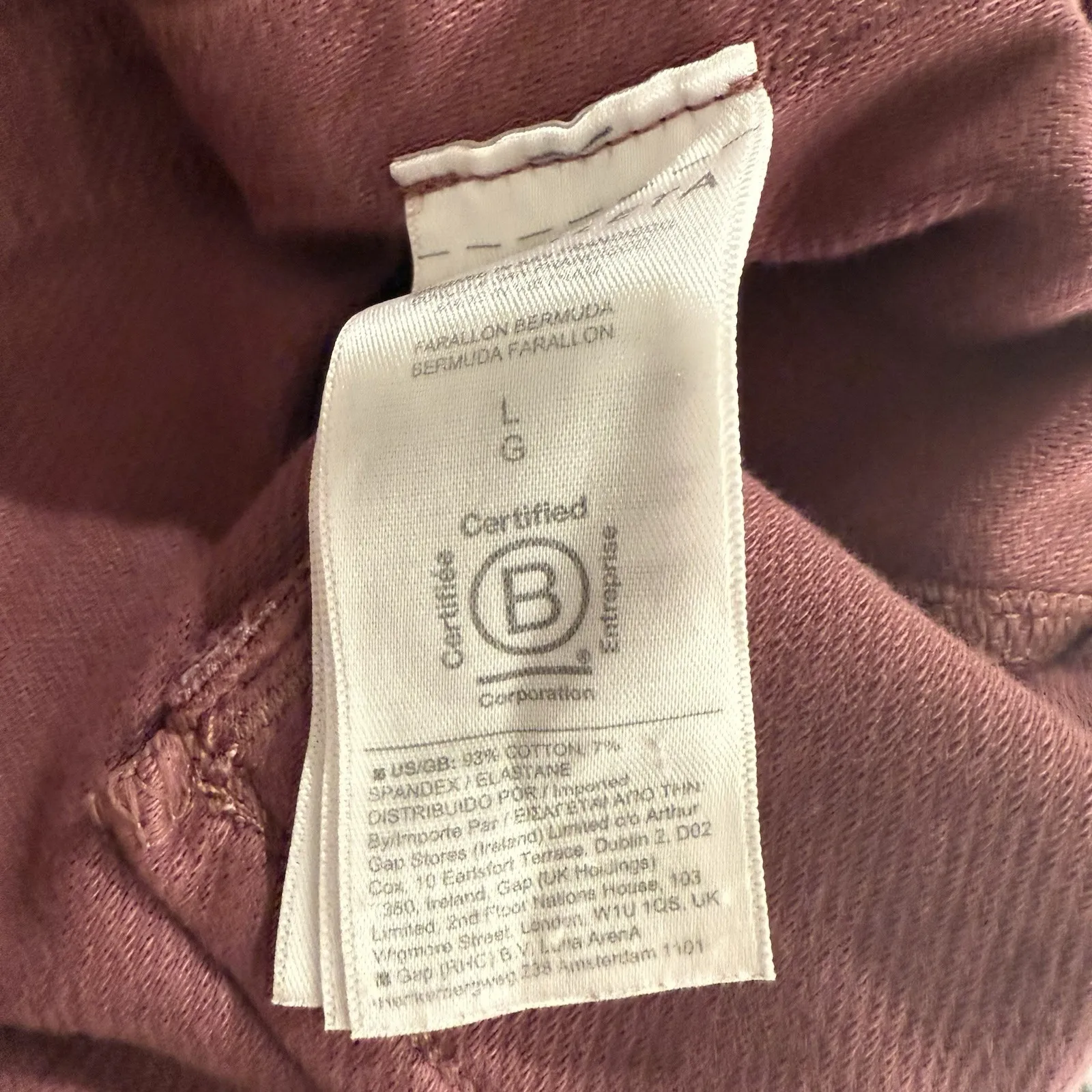 Athleta‎ Fallon Bermuda Shorts Womens Large Tawny Rose Red 988042 Elastic Lounge - Image 5