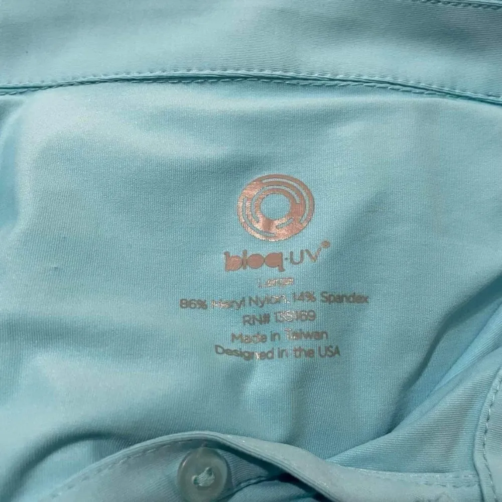 BloqUV Size Large Long Sleeve Collared Shirt Sun Protectant - Image 4