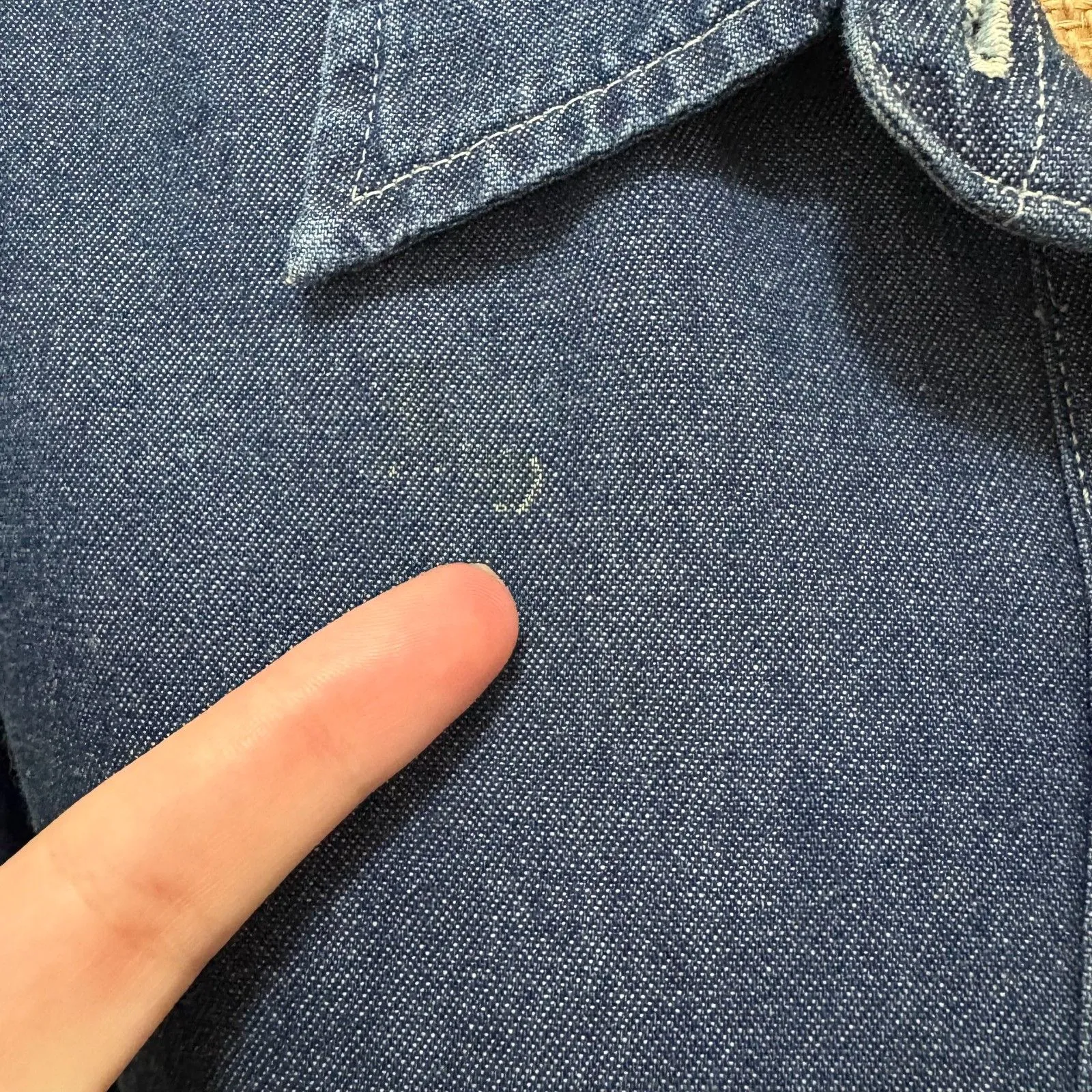 Vintage Port & Company Baylor Bears Denim Shirt Button‎ Down Collegiate Size XL - Image 2