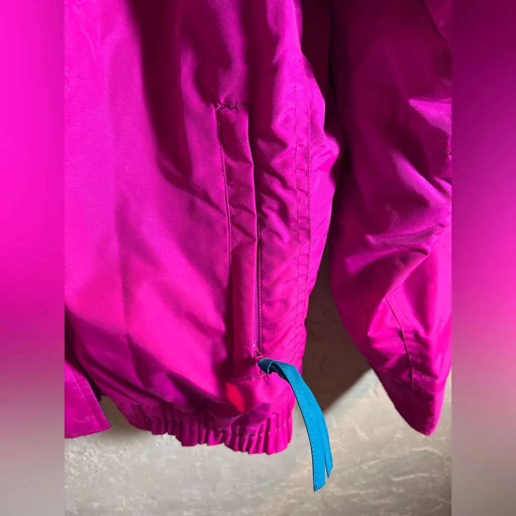 Columbia Vintage Bugaboo Pink and Blue Ski Jacket Small - Image 8