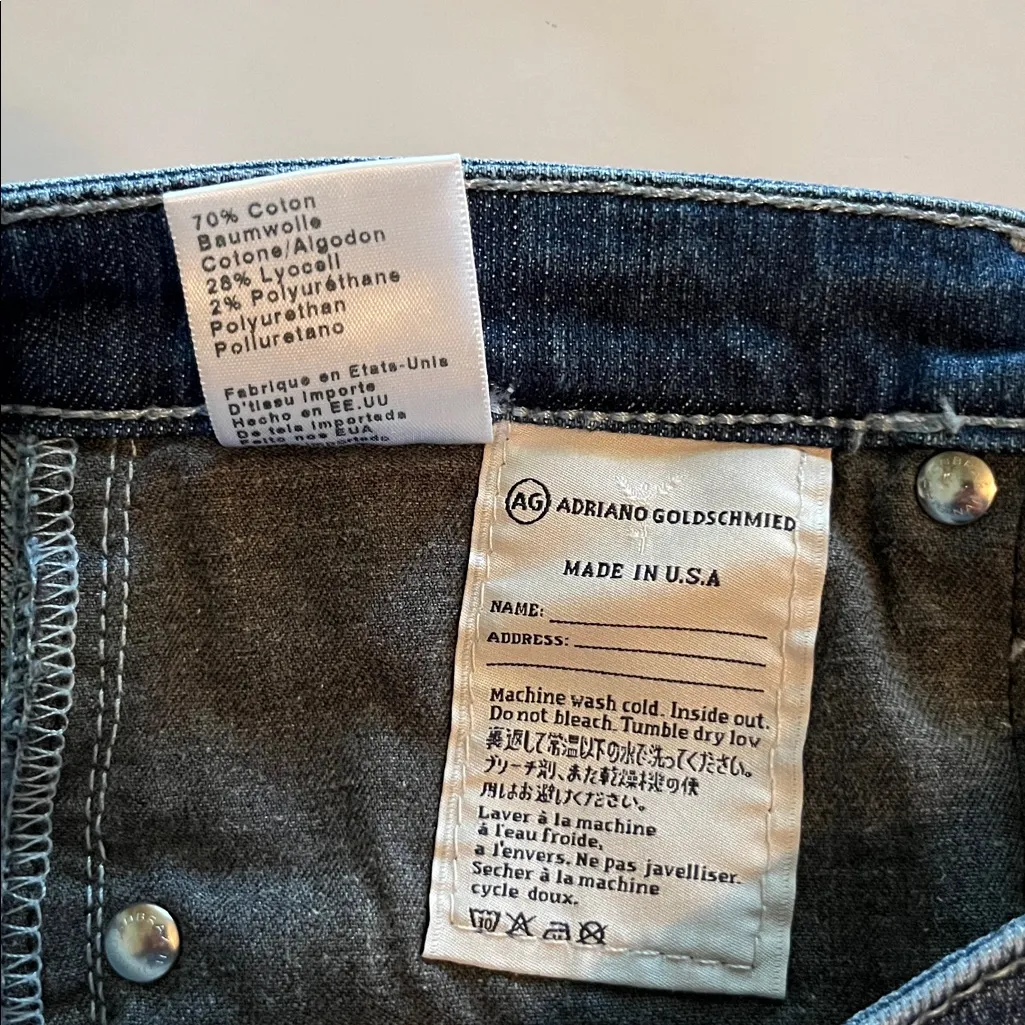 Ag Adriano Goldchmied The Prima Mid Rise Cigarette NWT Size 27 - Image 13