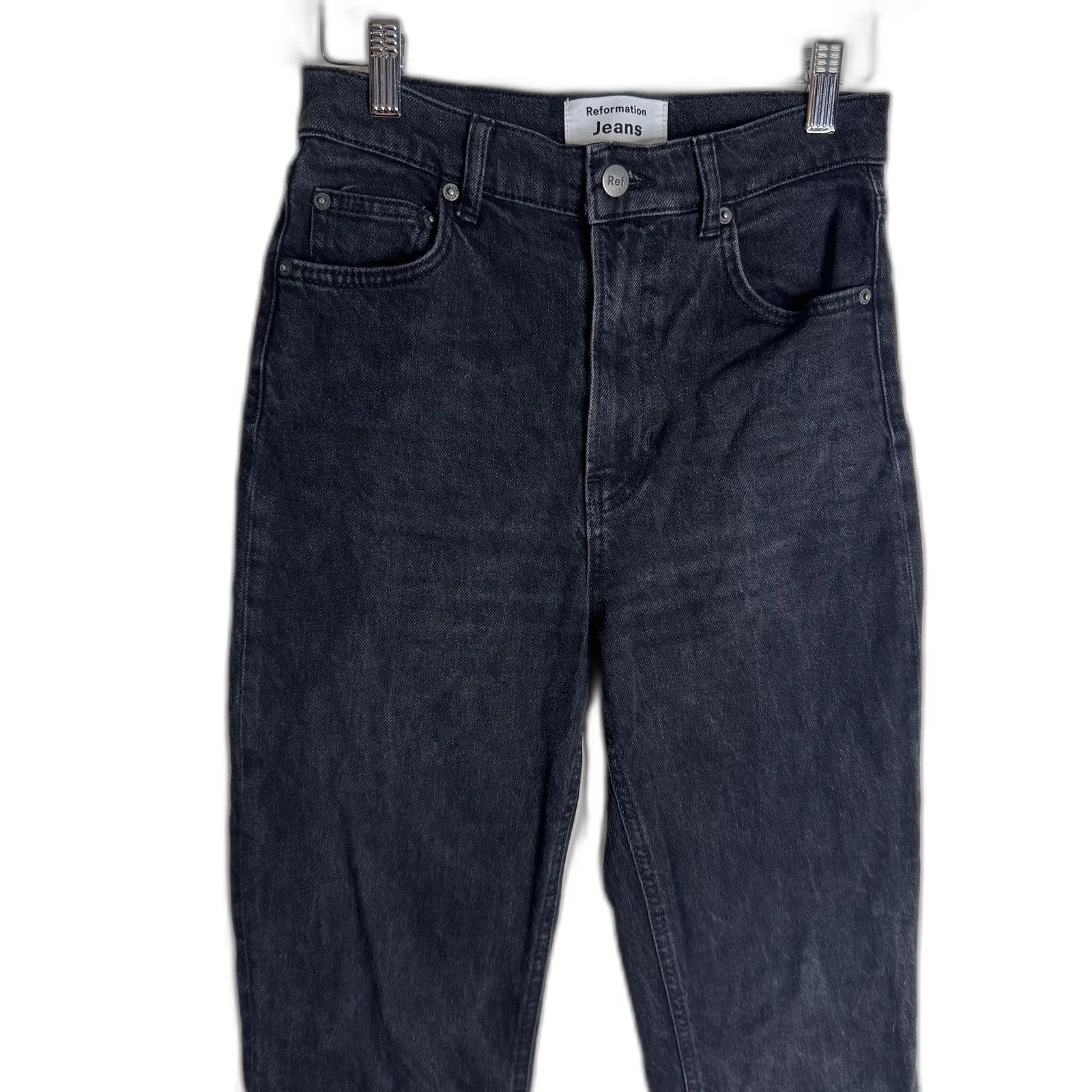 Reformation Jeans Womens 25 High Rise Skinny Stretch Denim Sustainable Pants - Image 2