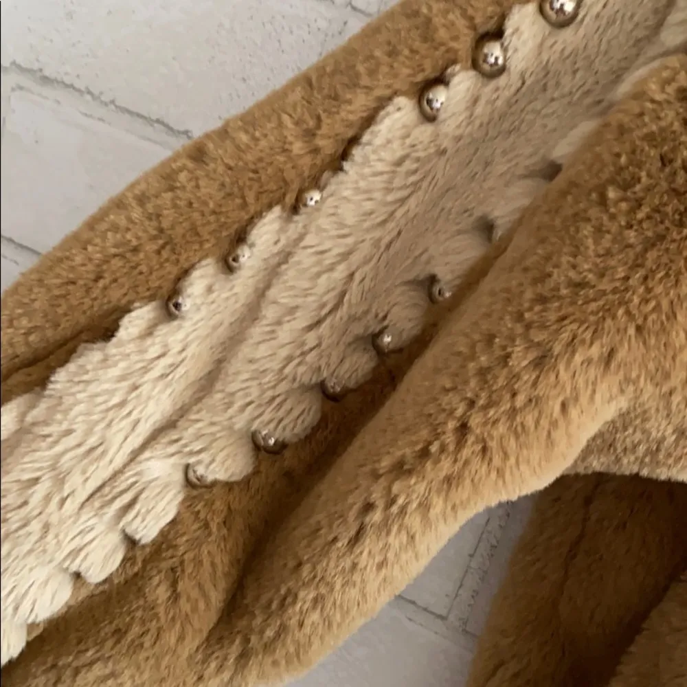 Mother The Letterman Fur Jacket Studded - Image 3