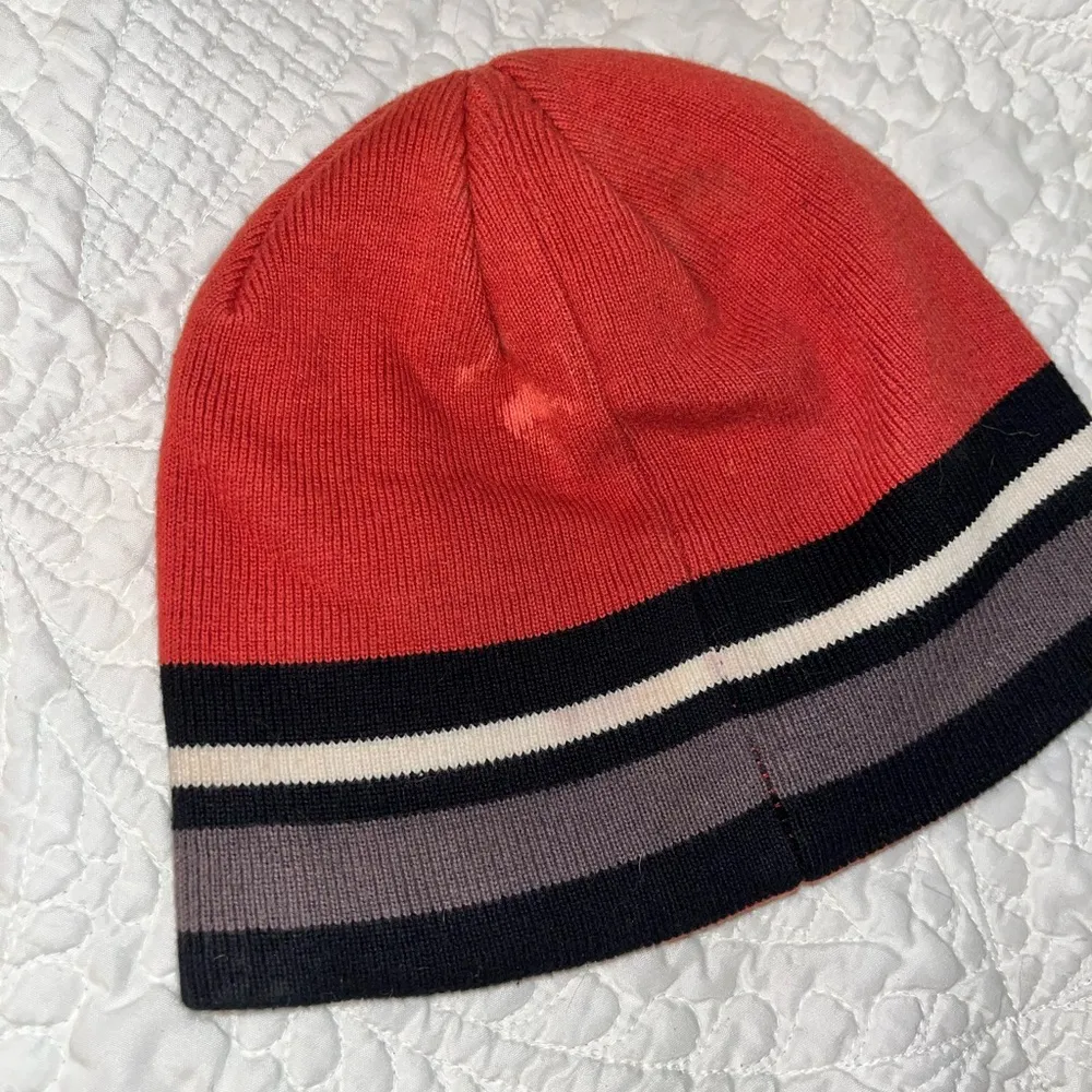 Harley-Davidson Knit Beanie Hat Orange & Black - Image 6