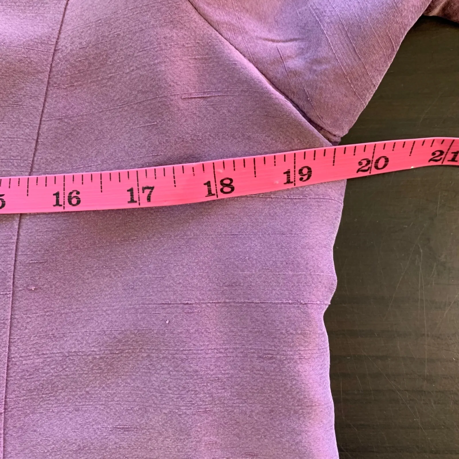 Eileen Fisher Silk Suit Set Lavender Blazer Skirt Womens Small Event Wedding - Image 6