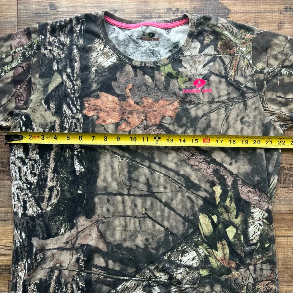 Mossy Oak Women's Short Sleeve Camouflage Camo T-Shirt Hunting Outdoors Sz XL - Image 3