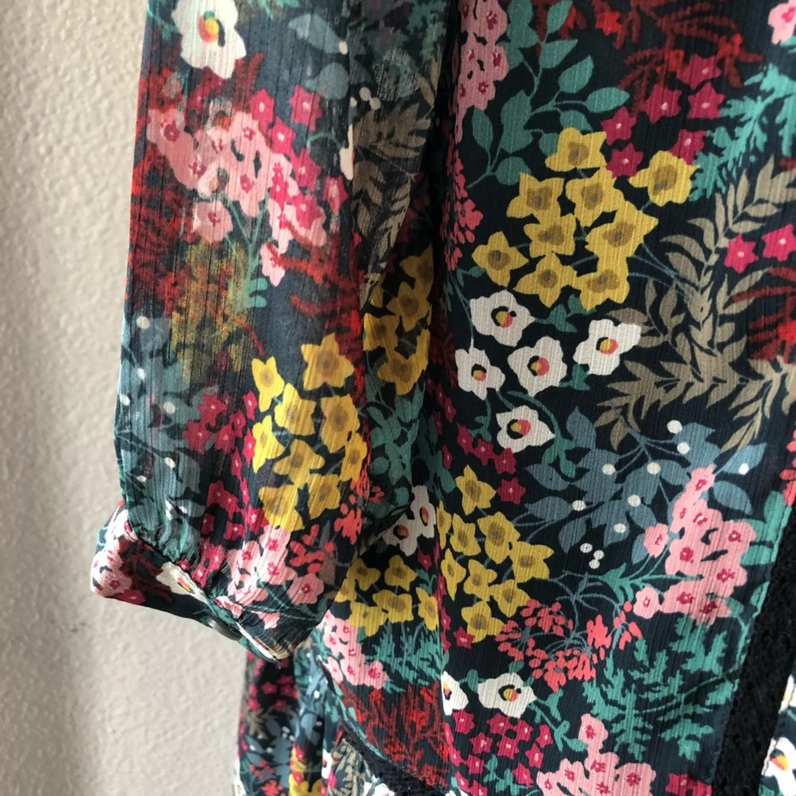 Ann Taylor dress floral short dress size XXS fall office career church court - Image 6