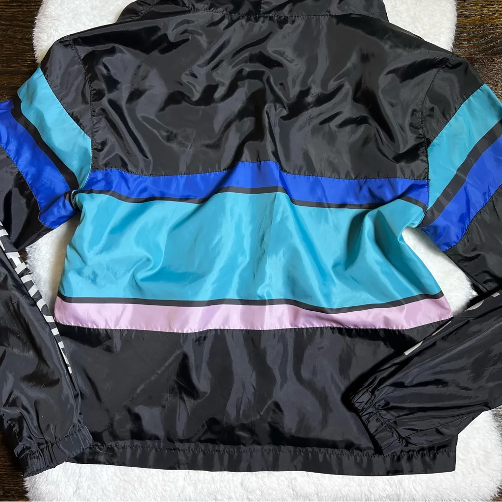 Polaroid Black Hooded Windbreaker Jacket - Image 8