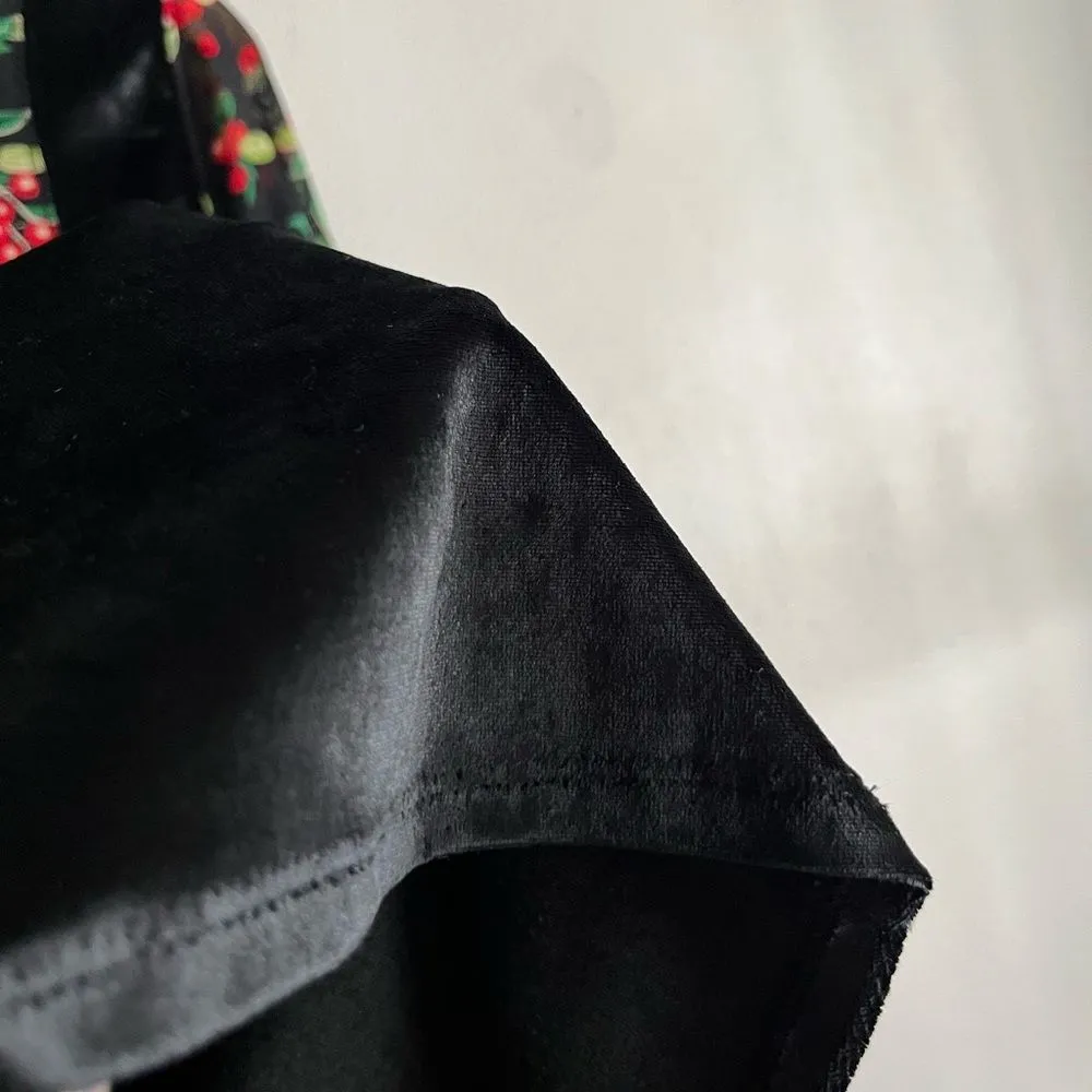 Free People Intimately Floral Mesh Velvet Mix Top Sheer Holiday Holly sz S - Image 9