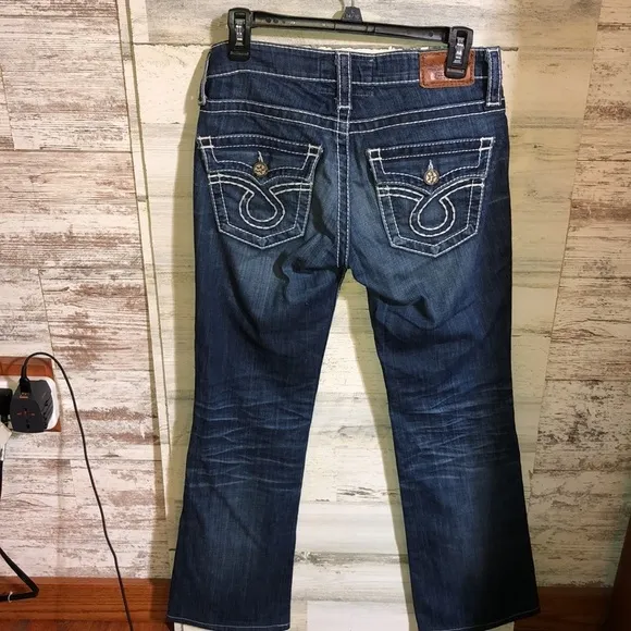 Big Star Liv jeans size 27L bootcut jeans dark wash jeans western durable jeans‌ - Image 2