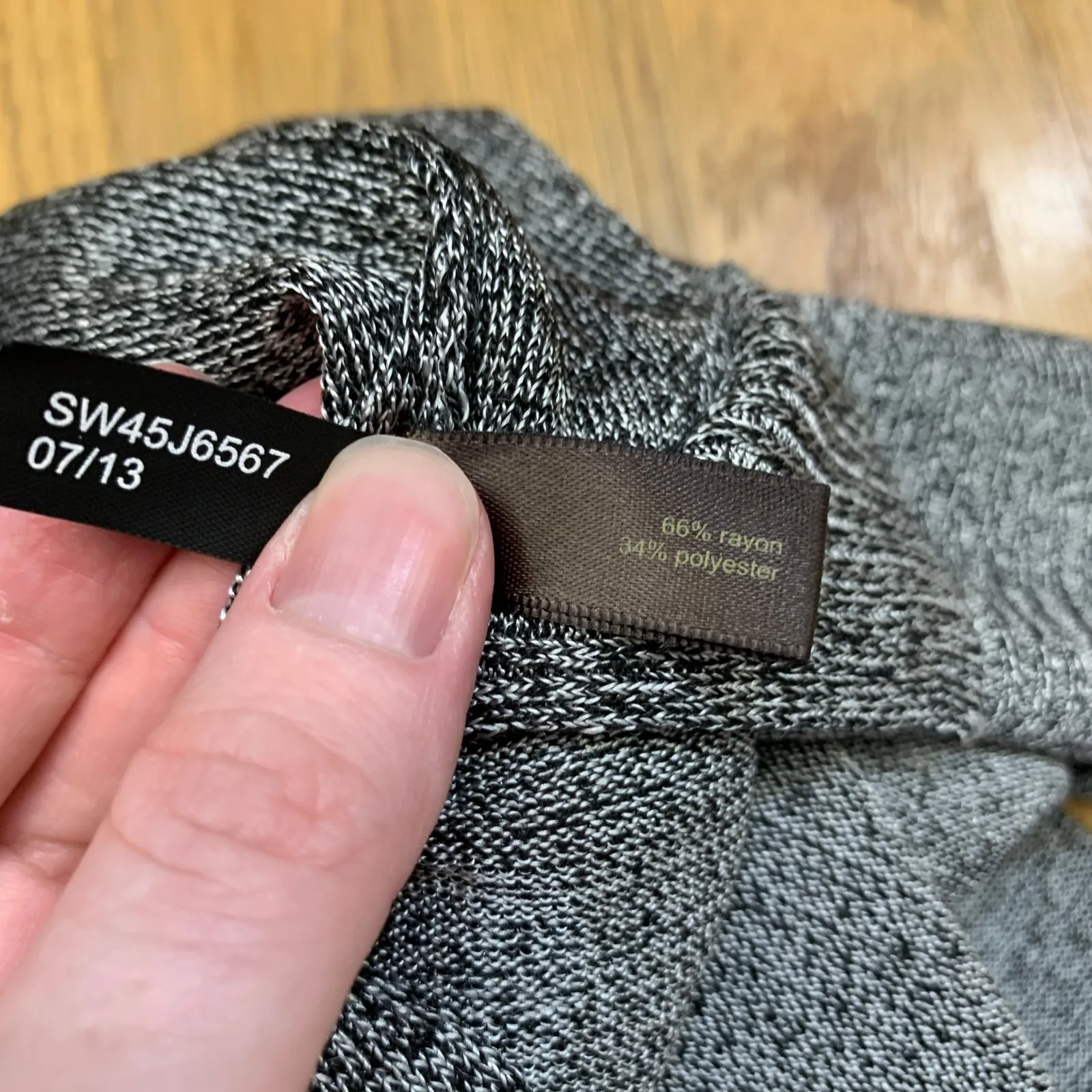 The Limited Womens Grey Marl Turtleneck Sweater Knit Top Size XS Layering Light - Image 8