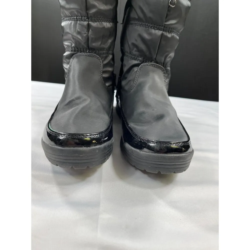 Totes Womens Waterproof Winter Boots SKU 7509 Size 9 Black - Image 4