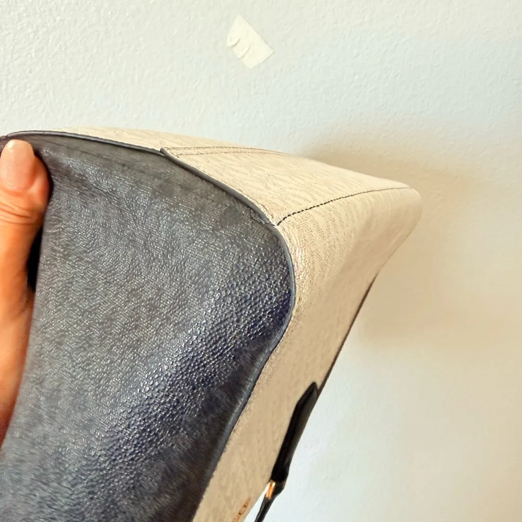 Michael Kors Two-Tone Black and Cream Tote - Image 8