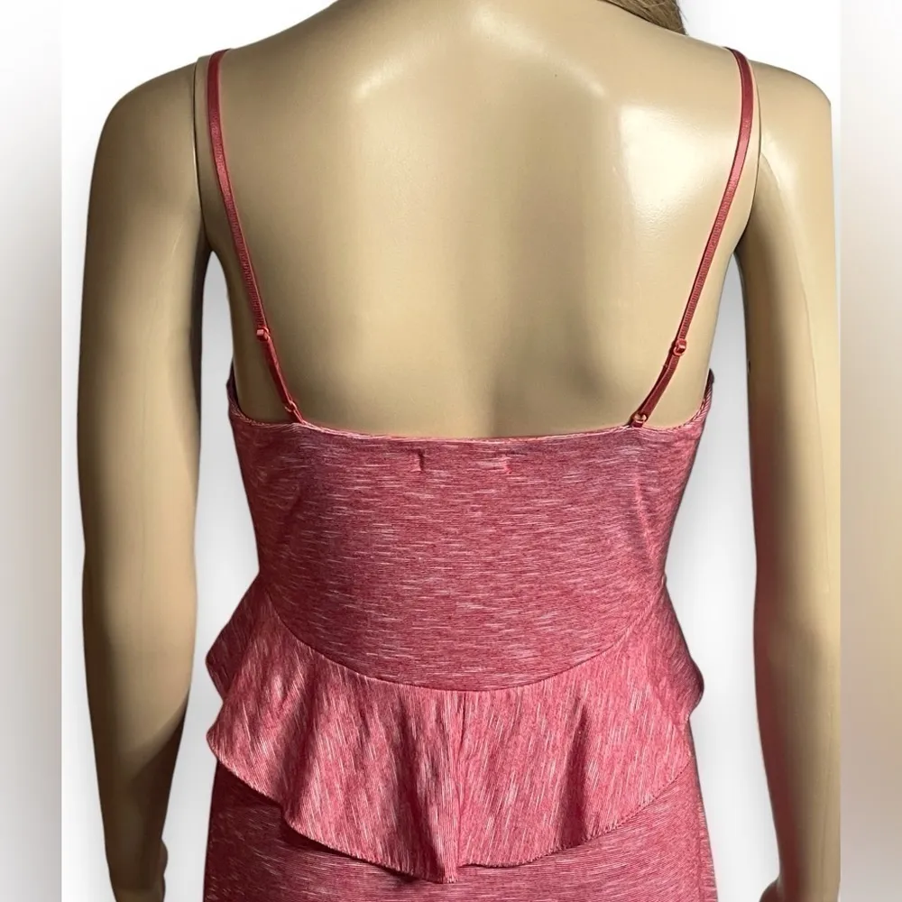 Max Studio Maxi Sleeveless Dress Red Marble Ruffle Bodice Women’s Size Small - Image 7