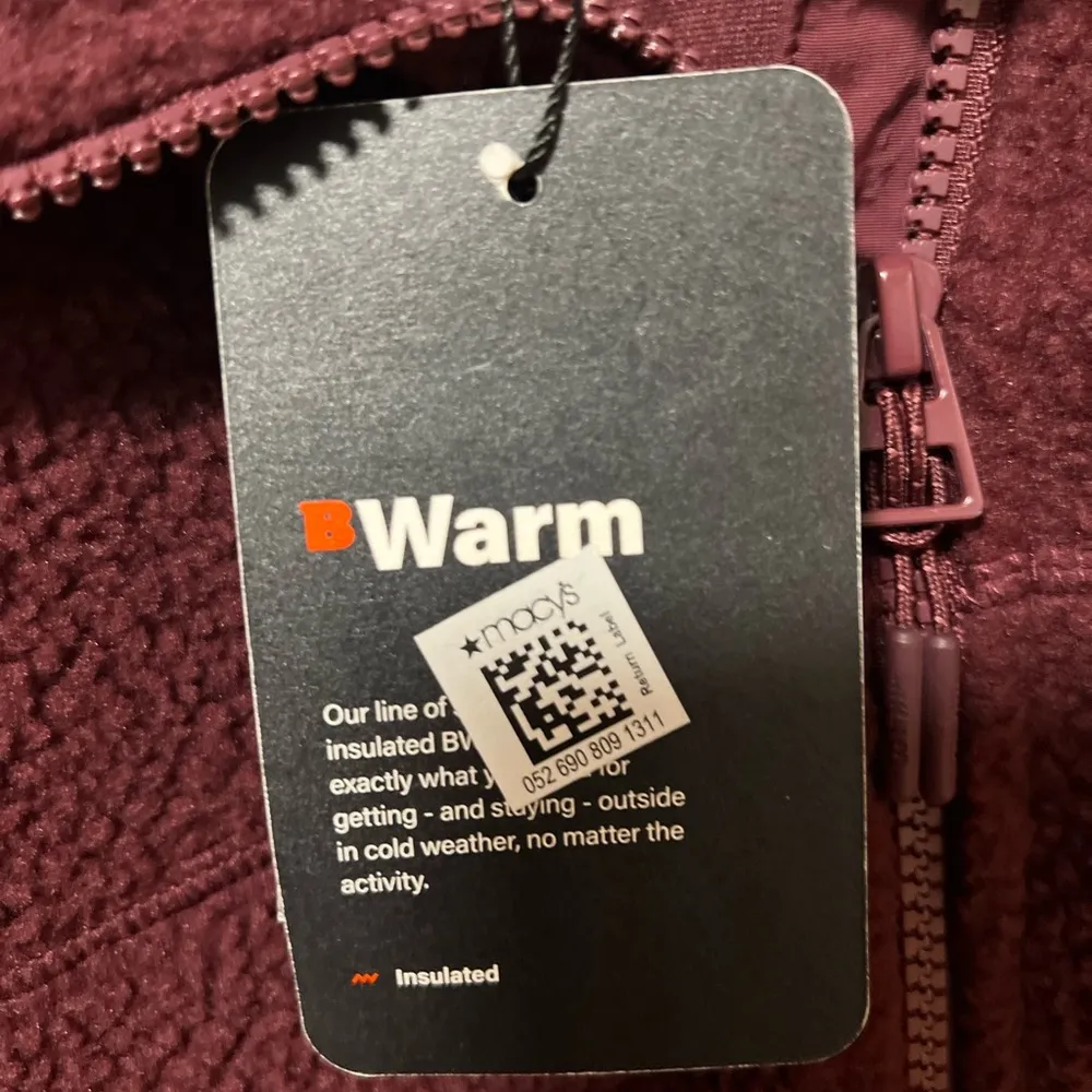 Bass Outdoor NEW Maroon Zip Up Fleece Sherpa - Image 5