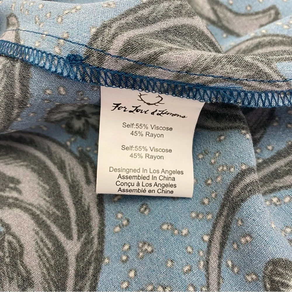 For Love And Lemons X Urban Outfitters Trumpet Bell Sleeve Paisley Floral Dress - Image 12